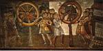 Saint Savin - Peinture de la crypte - Supplice de la roue